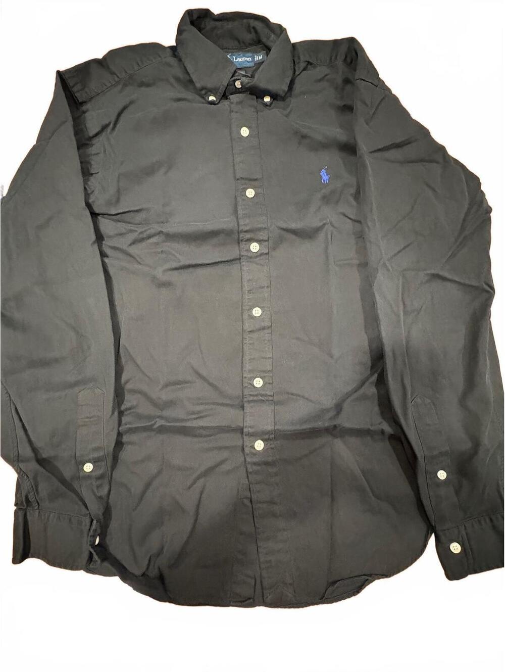 Ralph Lauren Classic Fit Black Button Medium-33